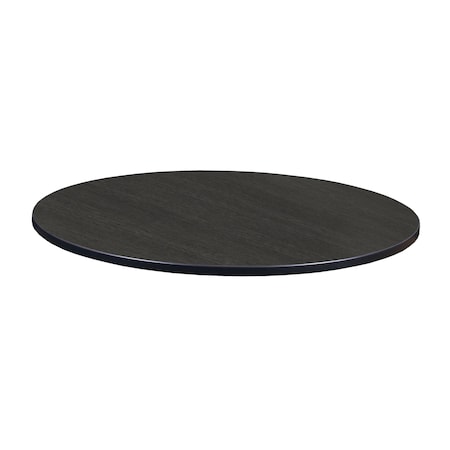 48 In. Round Laminate Double Sided Table Top- Ash Grey Or White